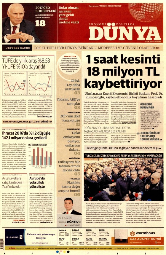 4 Ocak 2017 gazete manşetleri - 775