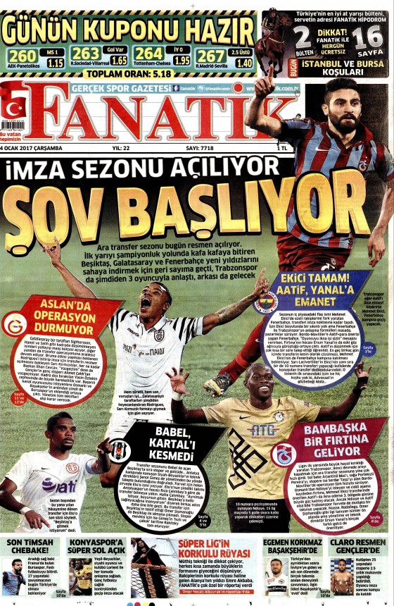 4 Ocak 2017 gazete manşetleri - 777