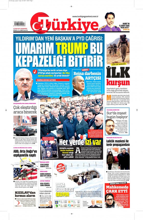 4 Ocak 2017 gazete manşetleri - 791