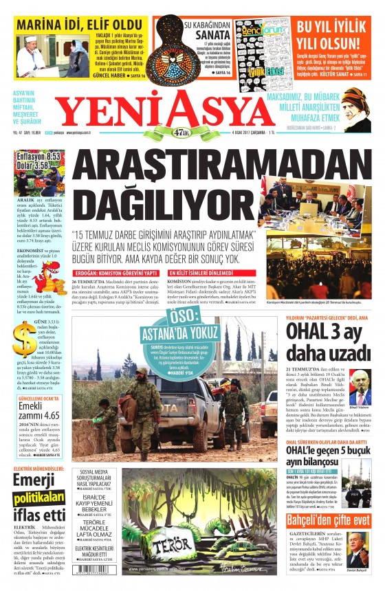 4 Ocak 2017 gazete manşetleri - 793