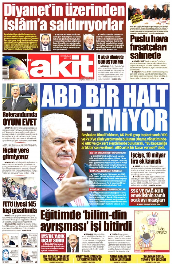 4 Ocak 2017 gazete manşetleri - 797