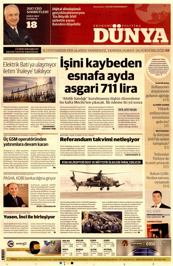 5 Ocak 2017 gazete manşetleri - 814
