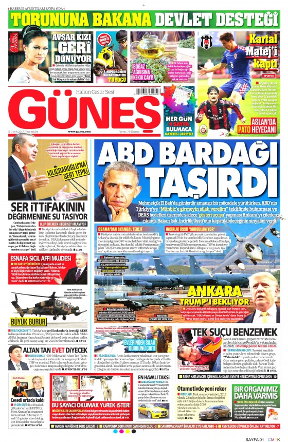5 Ocak 2017 gazete manşetleri - 816