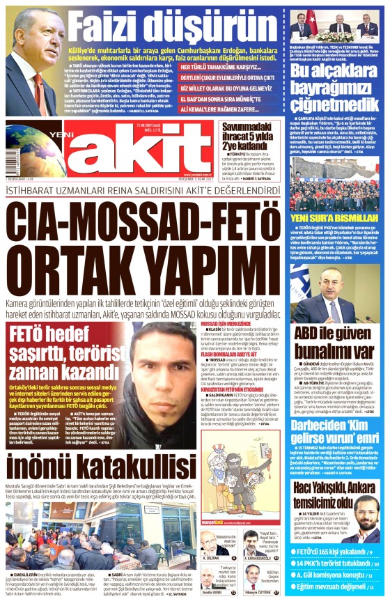 5 Ocak 2017 gazete manşetleri - 835