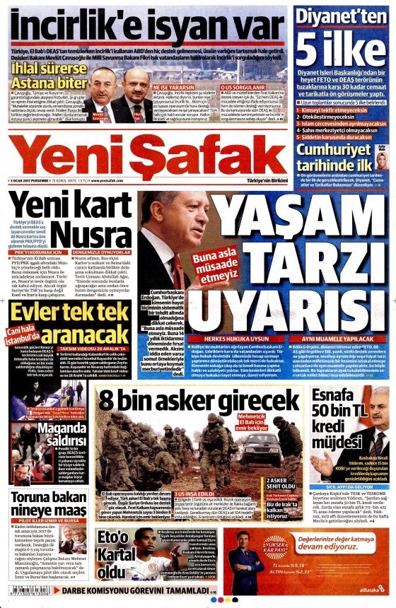 5 Ocak 2017 gazete manşetleri - 838