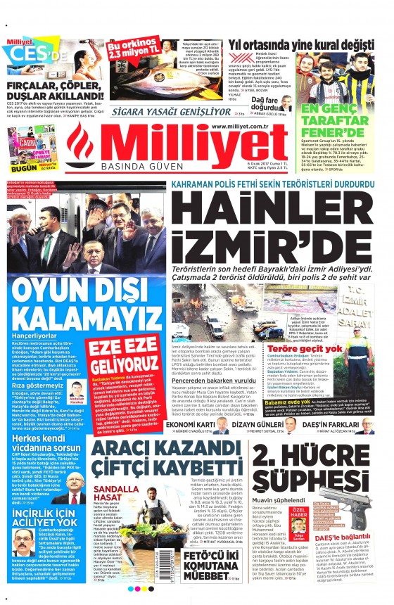 6 Ocak 2017 gazete manşetleri - 861