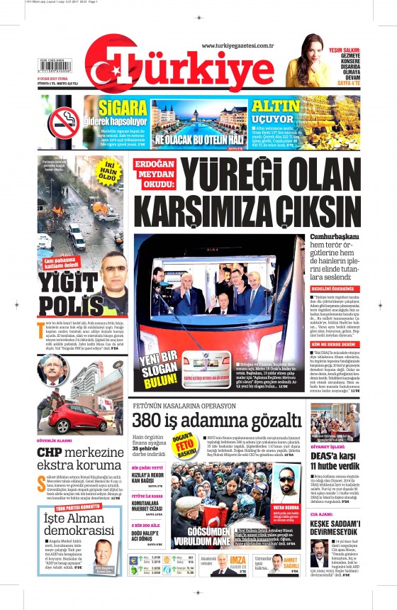 6 Ocak 2017 gazete manşetleri - 869