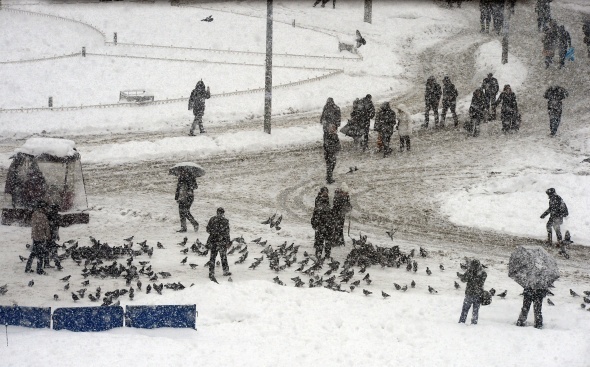 İstanbul'dan kar manzaraları - 71