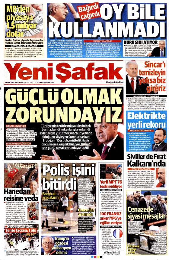 11 Ocak 2017 gazete manşetleri - 18