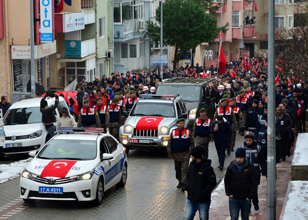 Fırat Kalkanı şehidine veda - 9