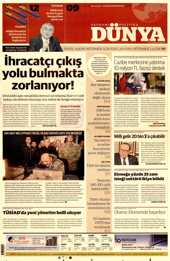 12 Ocak 2017 gazete manşetleri - 5