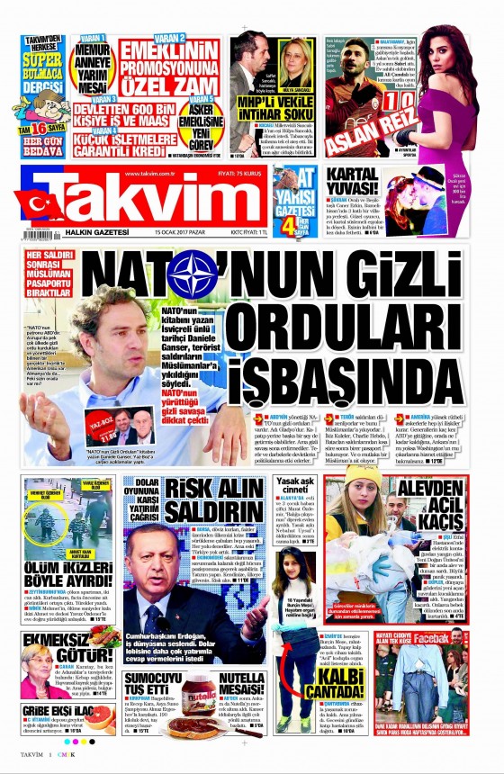 15 Ocak 2017 gazete manşetleri - 11