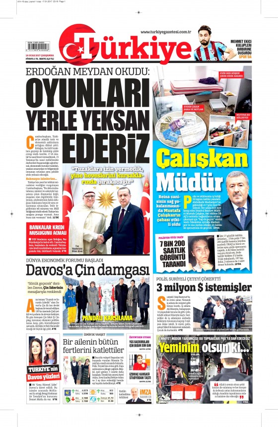 18 Ocak 2017 gazete manşetleri - 10
