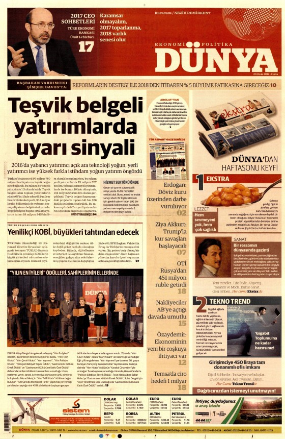 20 Ocak 2017 gazete manşetleri - 11
