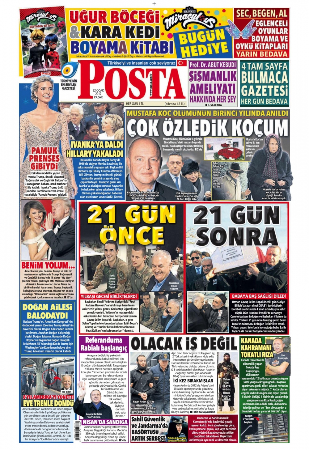 22 Ocak 2017 gazete manşetleri - 11