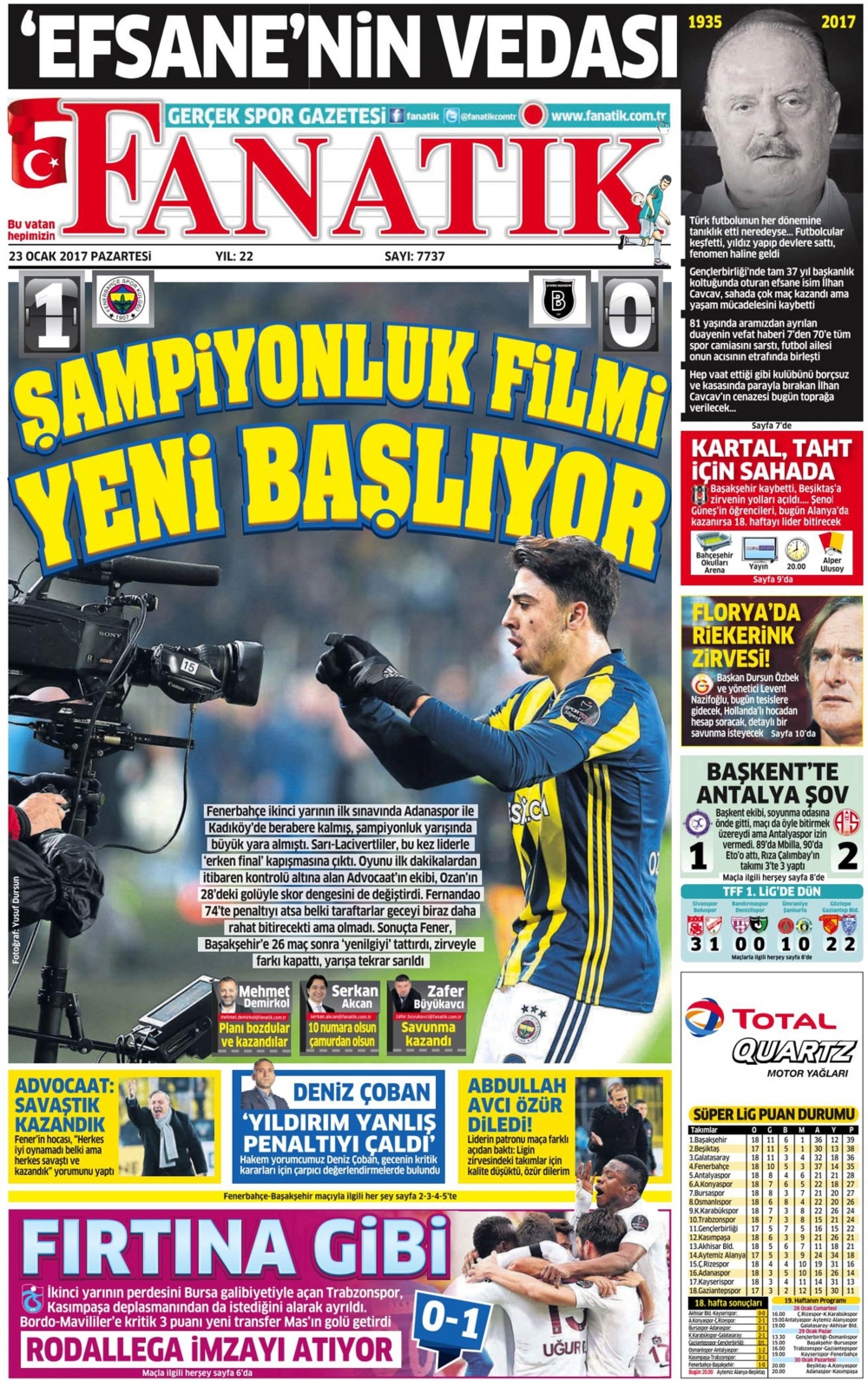 23 Ocak 2017 gazete manşetleri - 3