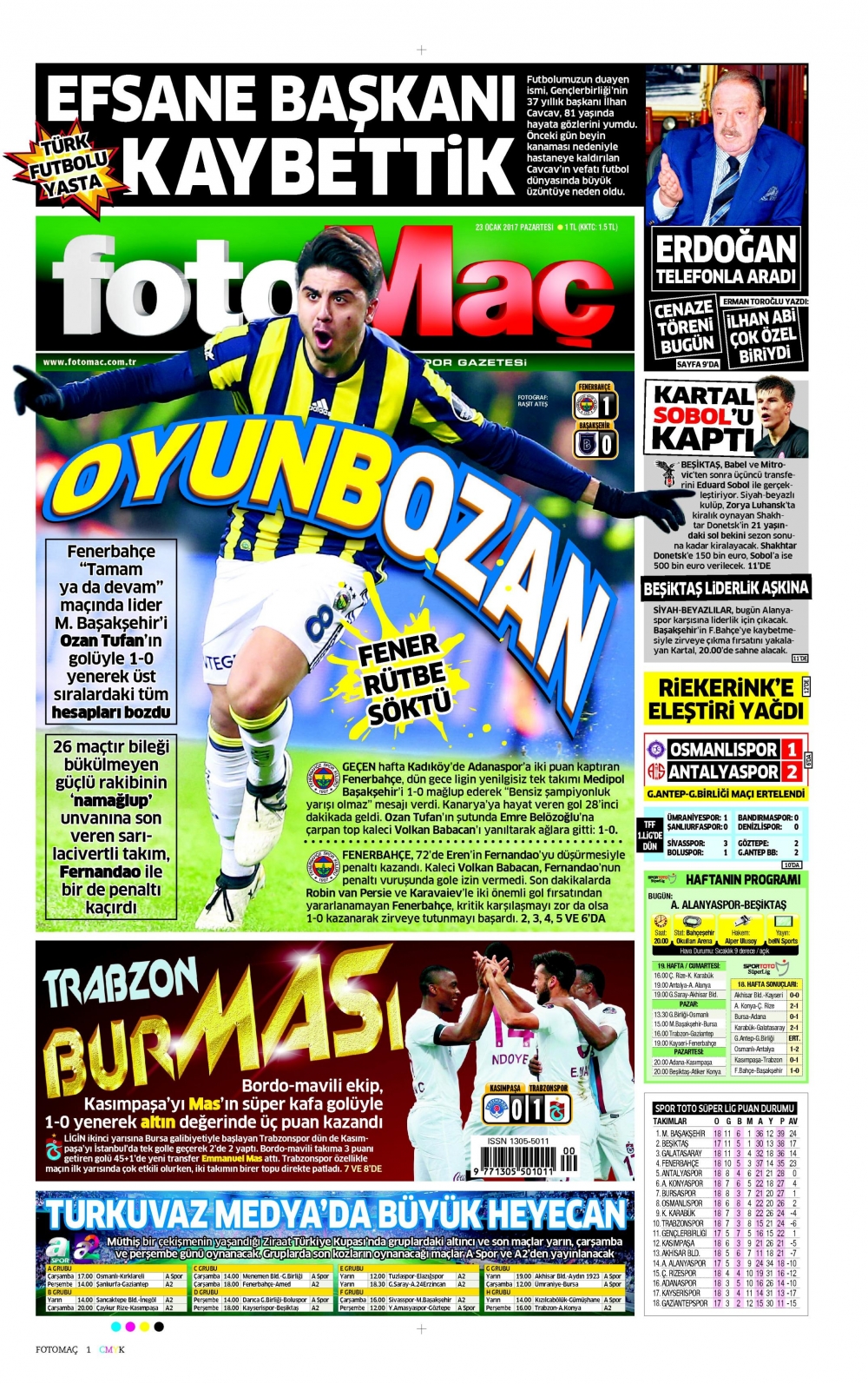 23 Ocak 2017 gazete manşetleri - 4