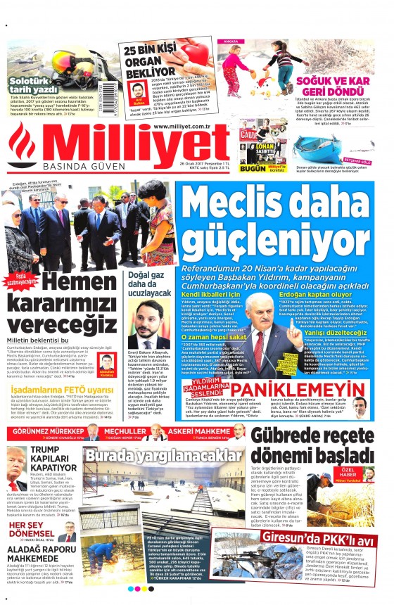 Gazete manşetleri (26.01.2017) - 6