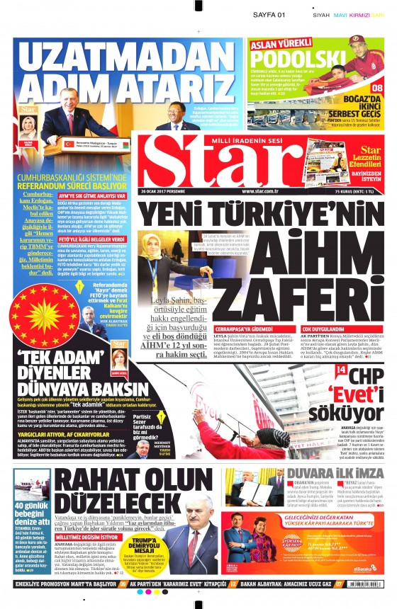 Gazete manşetleri (26.01.2017) - 7