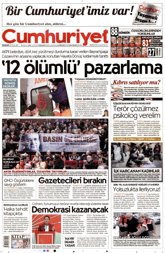 Gazete manşetleri (26.01.2017) - 13