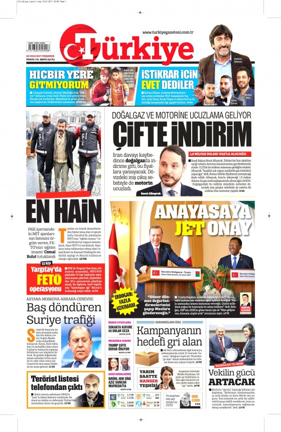 Gazete manşetleri (26.01.2017) - 14