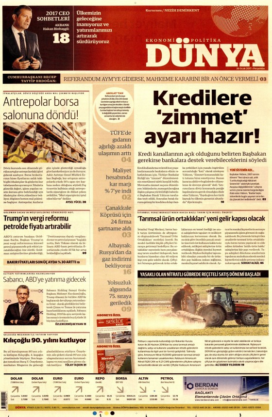 Gazete manşetleri (26.01.2017) - 17