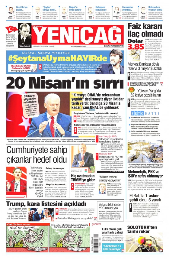 Gazete manşetleri (26.01.2017) - 18