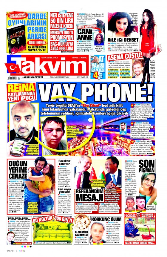 Gazete manşetleri (26.01.2017) - 16
