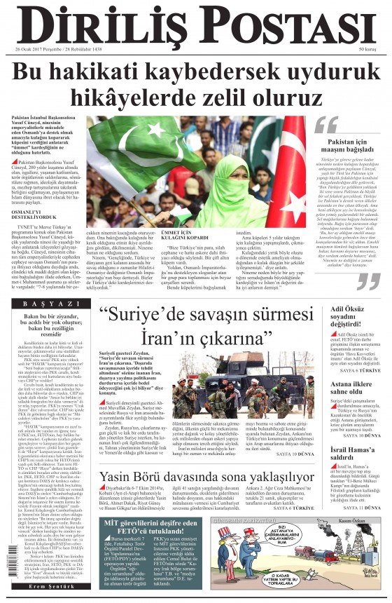 Gazete manşetleri (26.01.2017) - 21