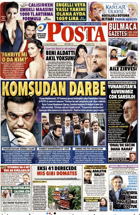 Gazete Manşetleri (27.01.2017) - 4