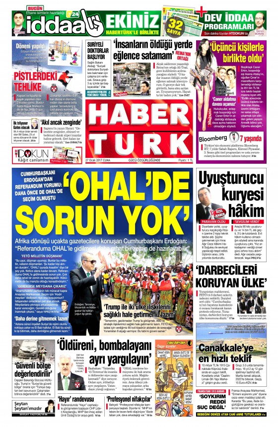 Gazete Manşetleri (27.01.2017) - 6