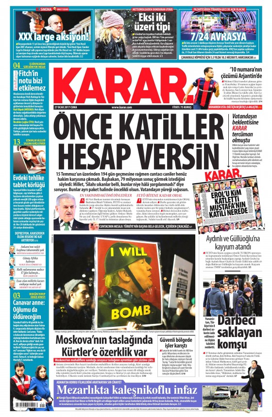 Gazete Manşetleri (27.01.2017) - 9