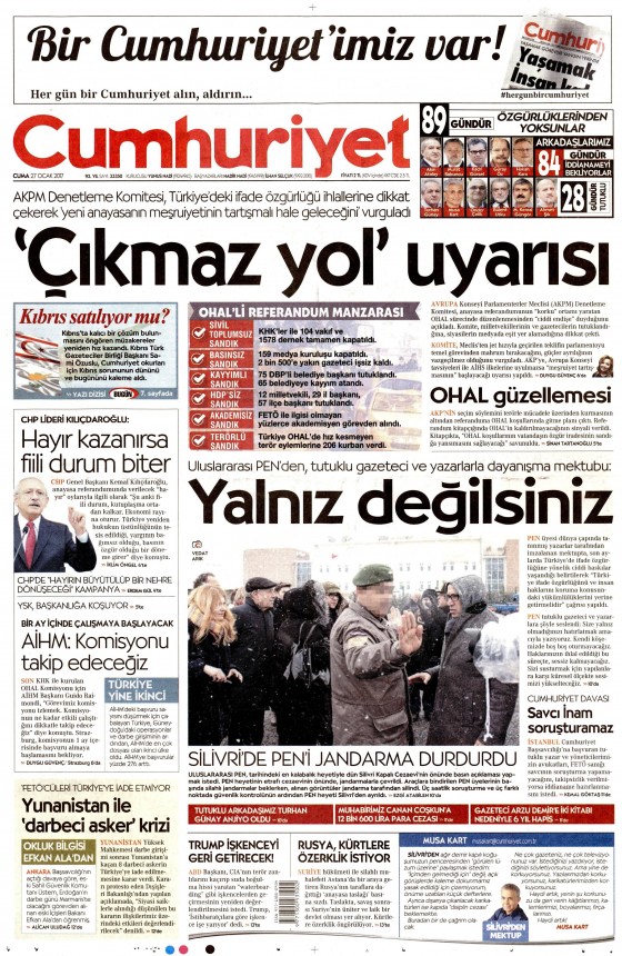 Gazete Manşetleri (27.01.2017) - 12