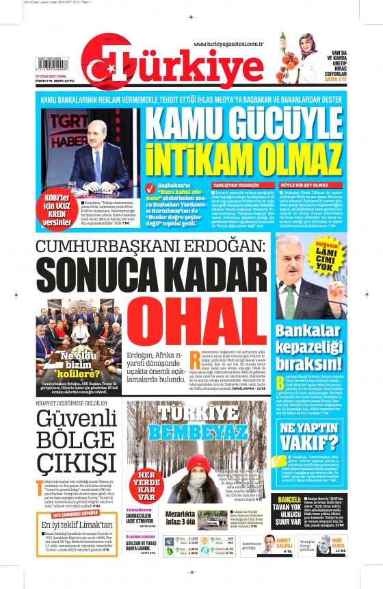 Gazete Manşetleri (27.01.2017) - 14