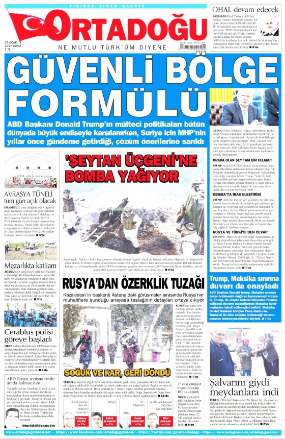Gazete Manşetleri (27.01.2017) - 18