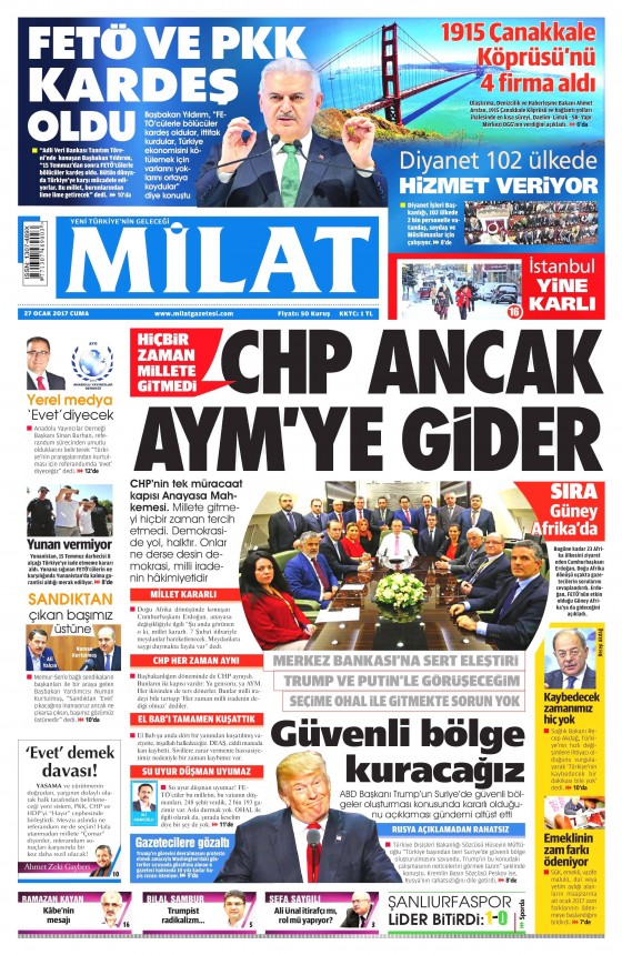 Gazete Manşetleri (27.01.2017) - 19