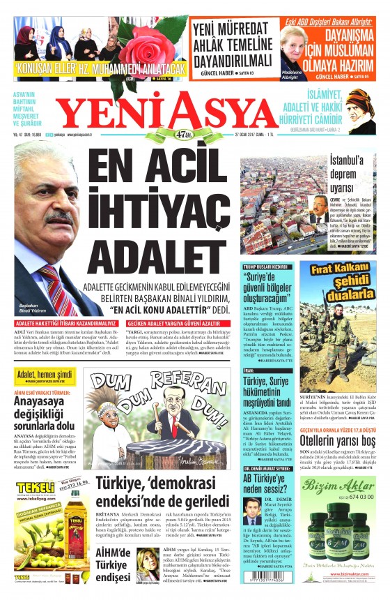 Gazete Manşetleri (27.01.2017) - 21