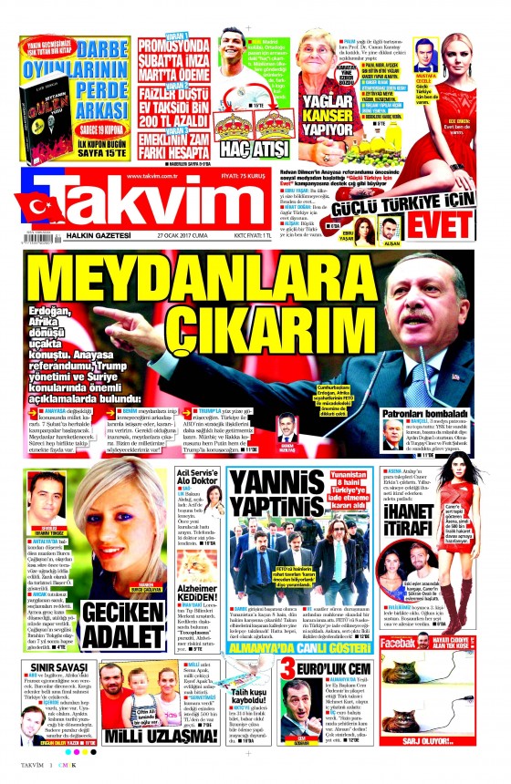 Gazete Manşetleri (27.01.2017) - 16