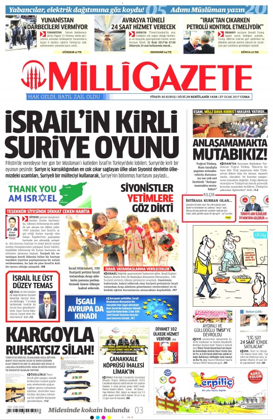 Gazete Manşetleri (27.01.2017) - 2