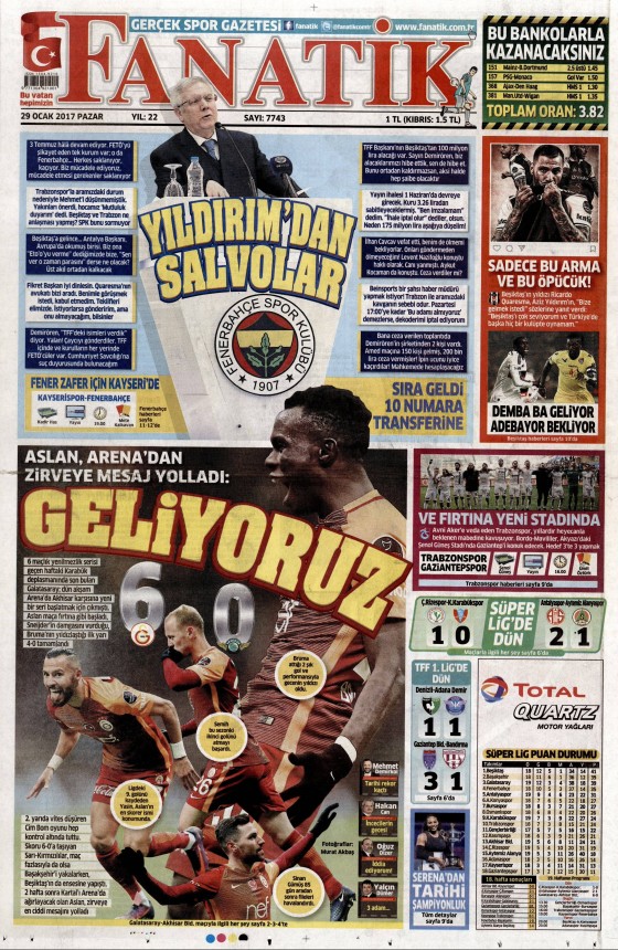 29 Ocak 2017 gazete manşetleri - 5