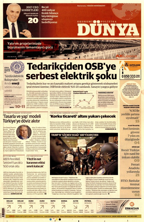 30 Ocak 2017 gazete manşetleri - 3