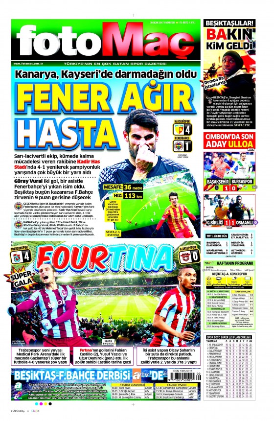 30 Ocak 2017 gazete manşetleri - 10