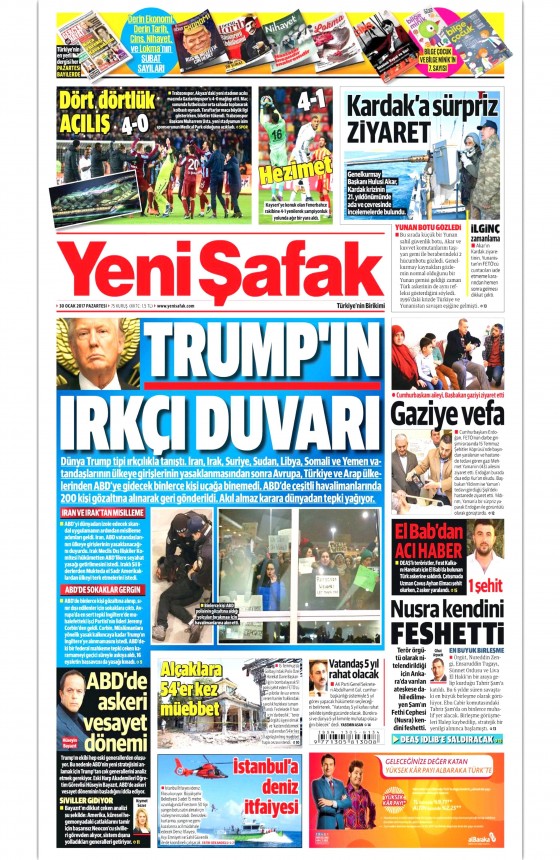 30 Ocak 2017 gazete manşetleri - 19
