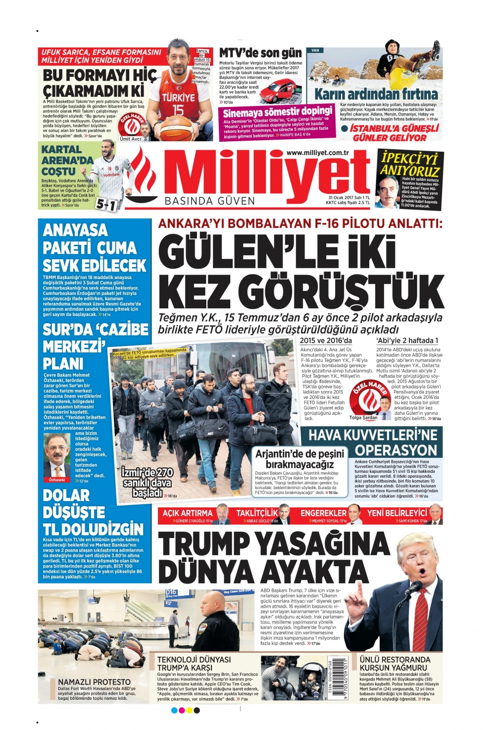 31 Ocak 2017 gazete manşetleri - 10