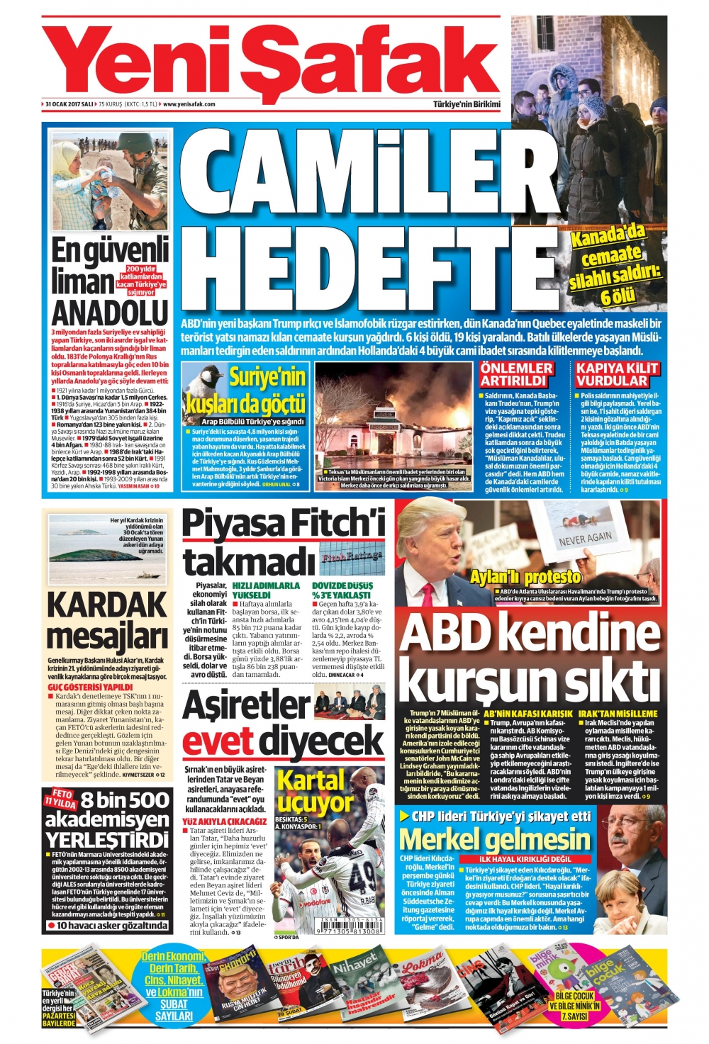 31 Ocak 2017 gazete manşetleri - 18