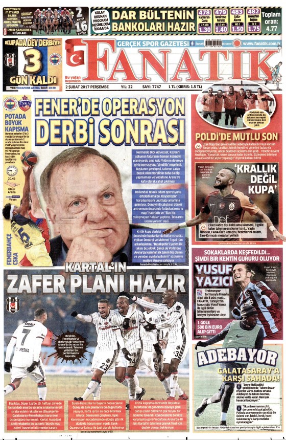 2 Şubat 2017 gazete manşetleri - 5