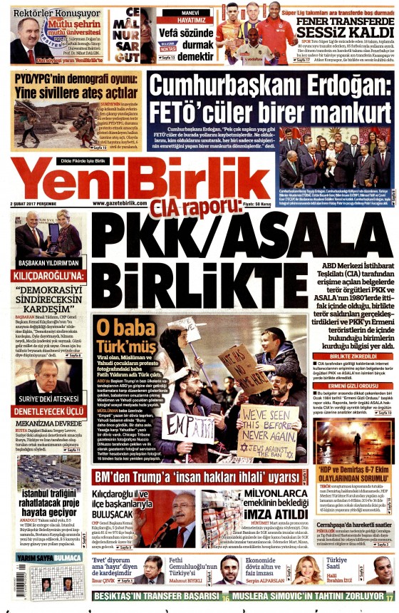 2 Şubat 2017 gazete manşetleri - 21