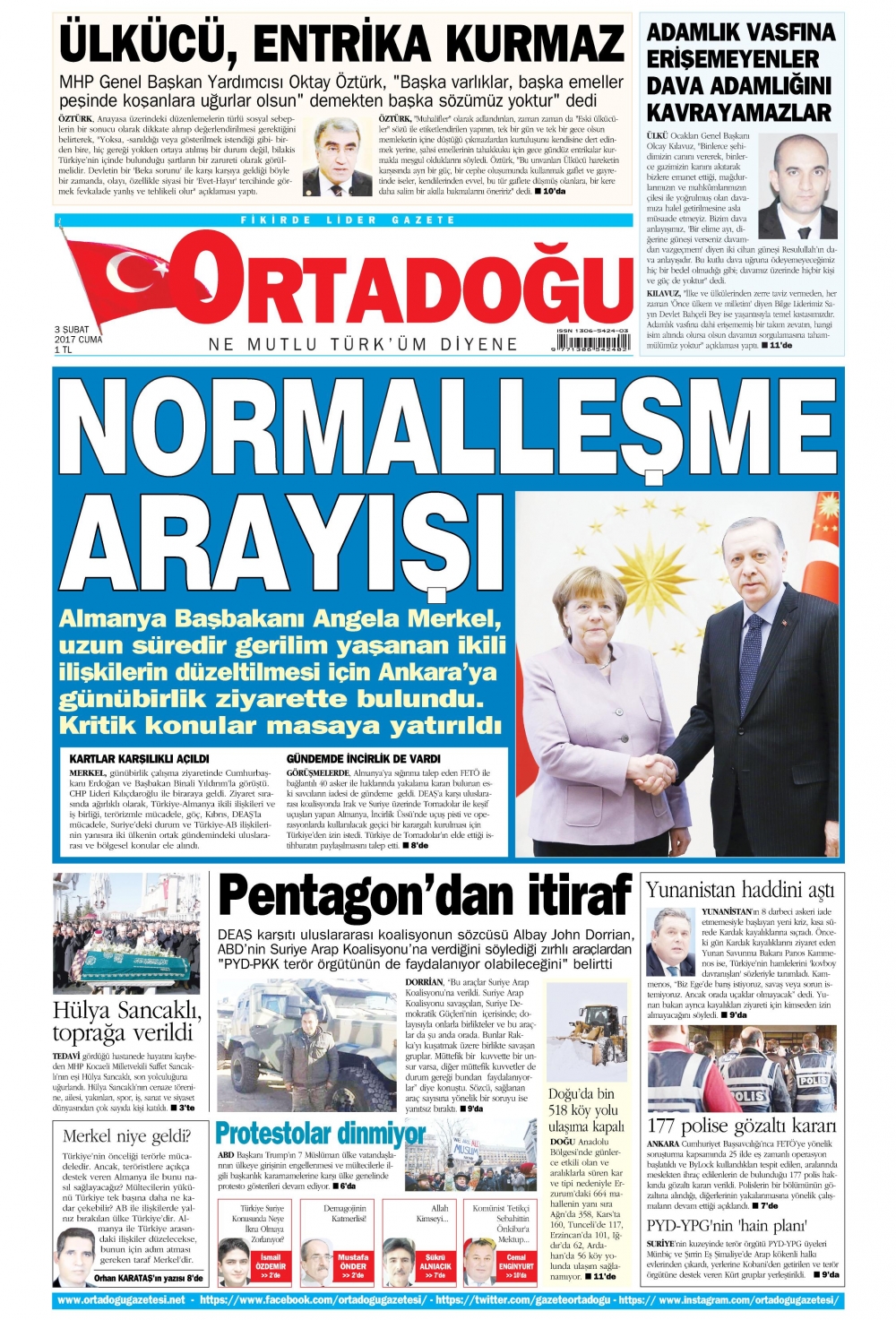 3 Şubat 2017 gazete manşetleri - 6