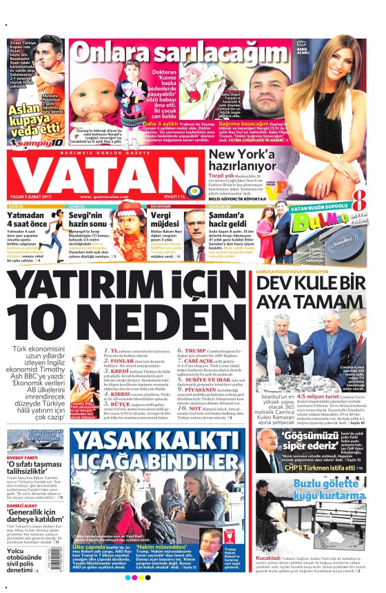 Gazete Manşetleri (05.02.2017) - 15