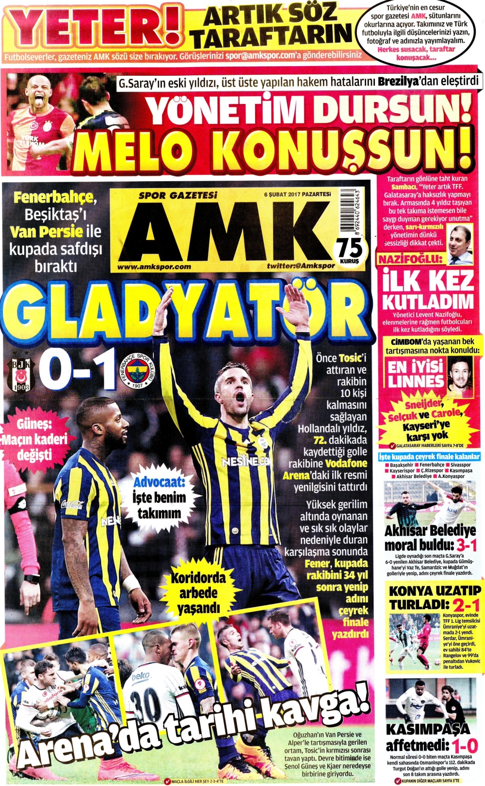 6 Şubat 2017 gazete manşetleri - 9